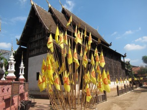 Wat Phan Tao, made of teak. 