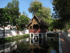 On the grounds of a wat in Chiang Mai