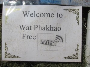 Free WiFi at a Buddhist Monastery!