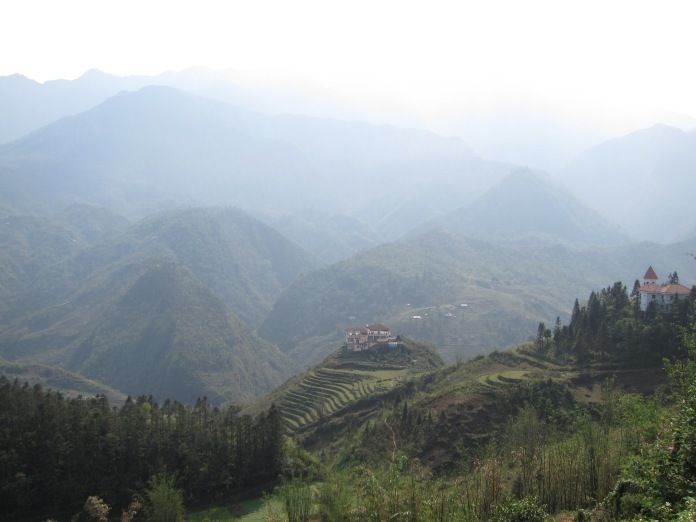 View of the valley around Sapa.